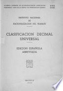 Clasificación decimal universal