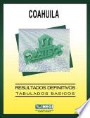 Coahuila. Conteo de Población y Vivienda, 1995. Resultados definitivos. Tabulados básicos