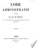 Code administratif annoté par Vr-Hte Solon