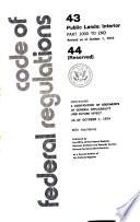 Code of Federal Regulations