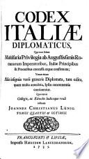Codex Italiae diplomaticus