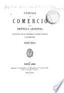 Código de comercio de la República argentina
