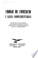 Código de comercio y leyes complementaries