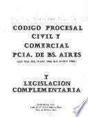 Código procesal civil y comercial, Pcia. de Bs. Aires (Ley 7425, del 19 set. 1968, B.O. 24 oct. 1968)