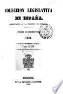 colecciion legislativa de espana