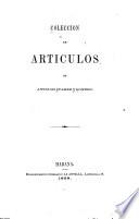 Colección de articulos de Anselmo Suárez y Romero