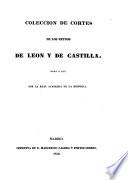Coleccion de Cortes de Los Reynos