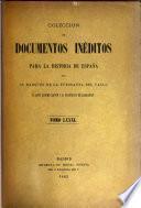 Colección de documentos inéditos para la historia de España