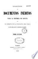 Coleccion de documentos ineditos para la historia de Espana