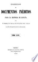 Colección de documentos inéditos para la historia de España