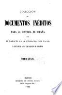 Colección de documentos inéditos para la historia de España