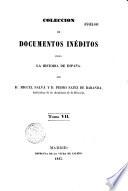 Coleccion de documentos ineditos para la historia de Espana