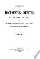 Colección de documentos inéditos para la historia de España