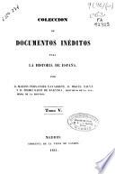 Colección de documentos inéditos para la historia de España
