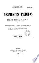 Coleccion de documentos ineditos para la historia de Espana