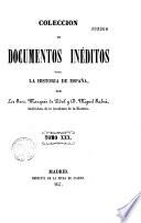 Colección de documentos inéditos para la historia de España