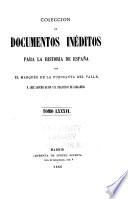 Colección de documentos inéditos para la historia de España