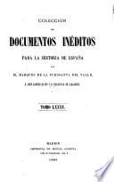 Colección de documentos inéditos para la historia de España
