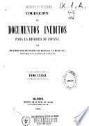 Colección de documentos inéditos para la historia de España