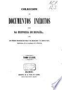 Colección de documentos inéditos para la historia de España