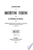 Coleccion de documentos ineditos para la historia de Espana