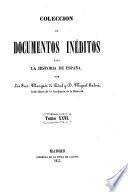 Coleccion de documentos ineditos para la historia de Espana
