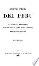 Coleccion de documentos literarios del Peru