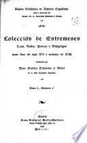 Coleccíón de entremeses
