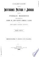 Colección de las instituciones políticas y jurídicas de los pueblos modernos