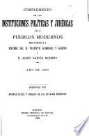 Colección de las instituciones políticas y jurídicas de los pueblos modernos