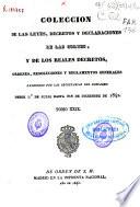 Colección de las Leyes, Decretos y Declaraciones de las Cortes y de los Reales Decretos