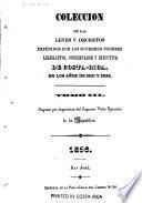Colección de las leyes y disposiciones legislativas y administrativas