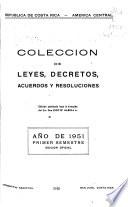 Colección de leyes, decretos, acuerdos y resoluciones