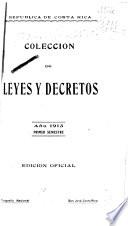 Colección de leyes, decretos, acuerdos y resoluciones