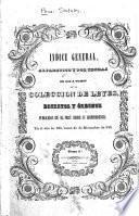 Colección de leyes, decretos y ordenes publicadas en el Peru desde su independencia en el año 1821, hasta