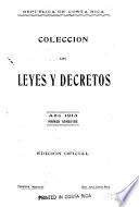Coleccion de leyes y decretos