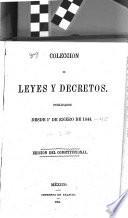 Coleccion de leyes y decretos