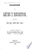 Coleccion de leyes y decretos, publicados en el año de 1839[-41, 1844-48, 1850]: 1848