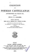 Colección de poesías castellanas anteriores al siglo XV