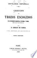 Colección de trozos escogidos de los mejores hablistas, en prosa y verso, desde el siglo XV hasta nuestros días