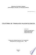 Coletânea de trabalhos paleontológicos