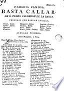 Comedia famosa. Basta callar