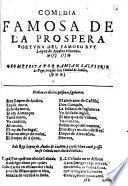 Comedia famosa de la prospera fortuna del famoso Ruy Lopez de Avalos el bueno