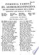 Comedia famosa, El Astrologo fingido