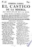 Comedia Famosa. El Castigo De La Miseria
