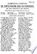 Comedia famosa: El Ofensor de si mismo