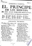 Comedia Famosa. El Principe De Los Montes
