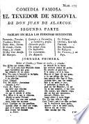 Comedia famosa. El texedor de Segovia