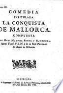Comedia intitulada: La conquista de Mallorca