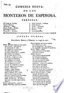 Comedia Nueva: De Los Monteros De Espinosa